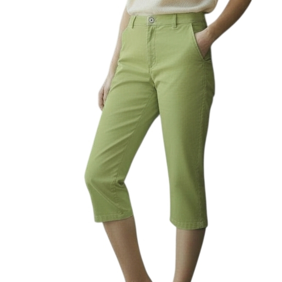 Talbots Pants - Talbots petites crop pant lime green size 4p